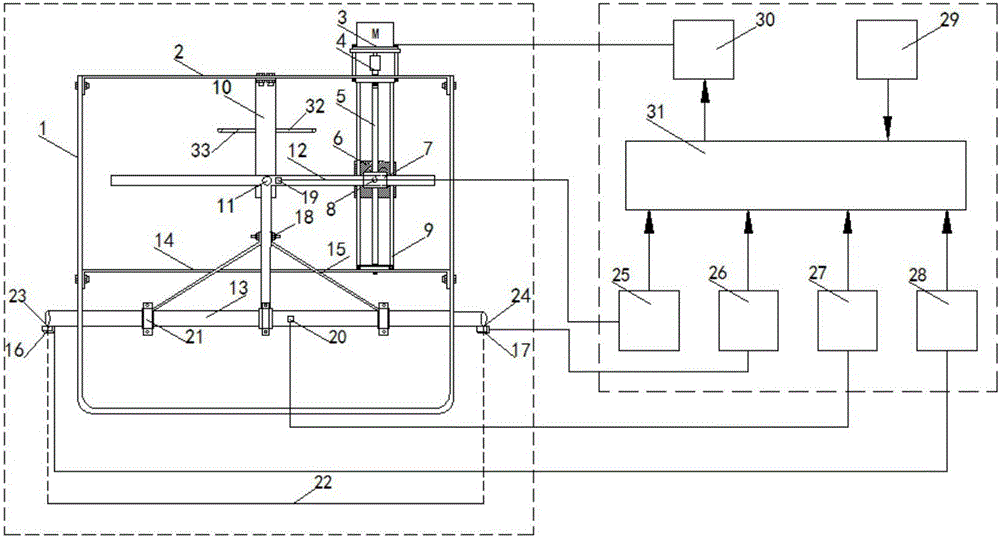 Automatic profile-modeling spraying device and angle adjustment method of agricultural aviation crop protection machine