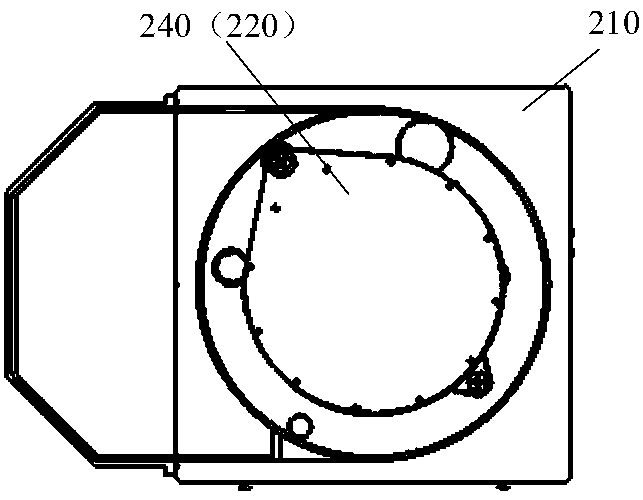 Angular positioning assembly and process chamber