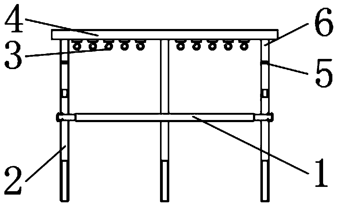 Folding goods shelf