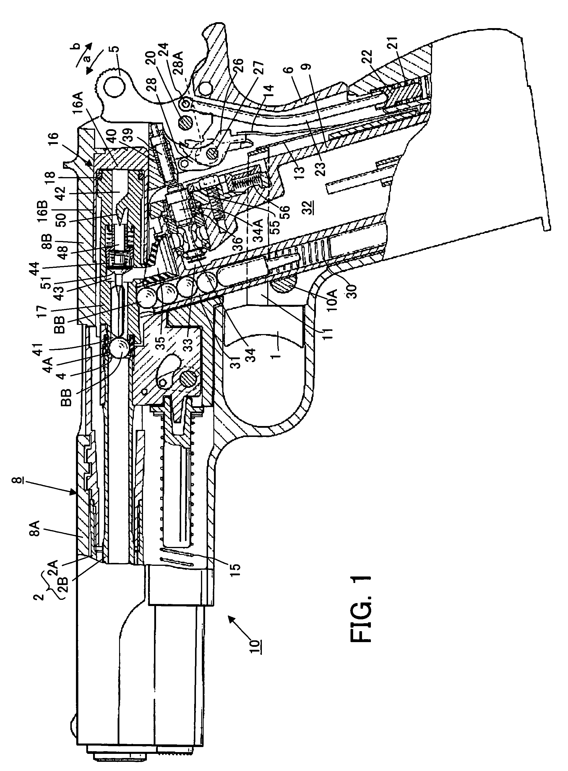 Gas powered toy gun