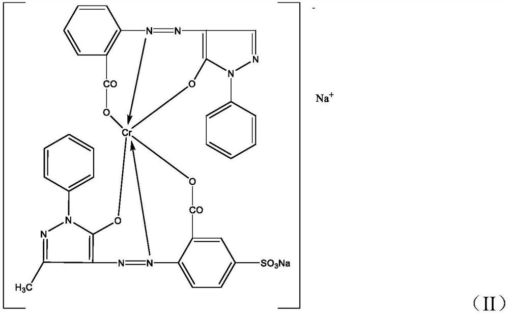 Green acid dye composition, green acid dye and preparation method and application thereof