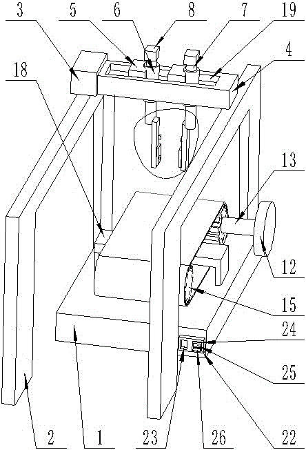 Brick conveying device with counting function