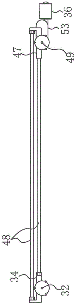 Three-scraper wiper connecting rod hydraulic swing windscreen wiper with flexible wall supporting