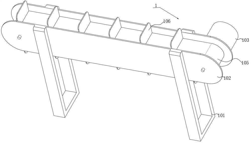 Crushing and transferring device for building decoration waste and using method of crushing and transferring device