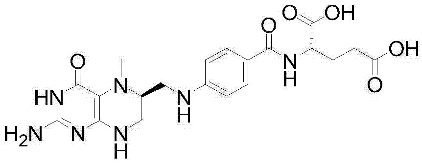 Composition of L-5-methyltetrahydrofolate or pharmaceutically acceptable salt thereof and pharmaceutical adjuvants and preparing method thereof