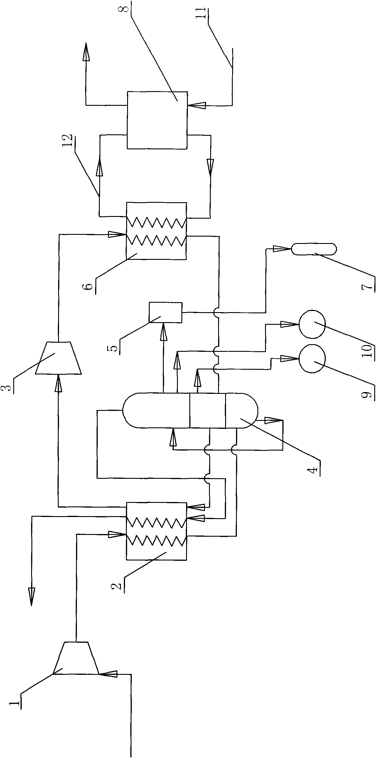 Method for air separation by storing cold energy of liquefied natural gas