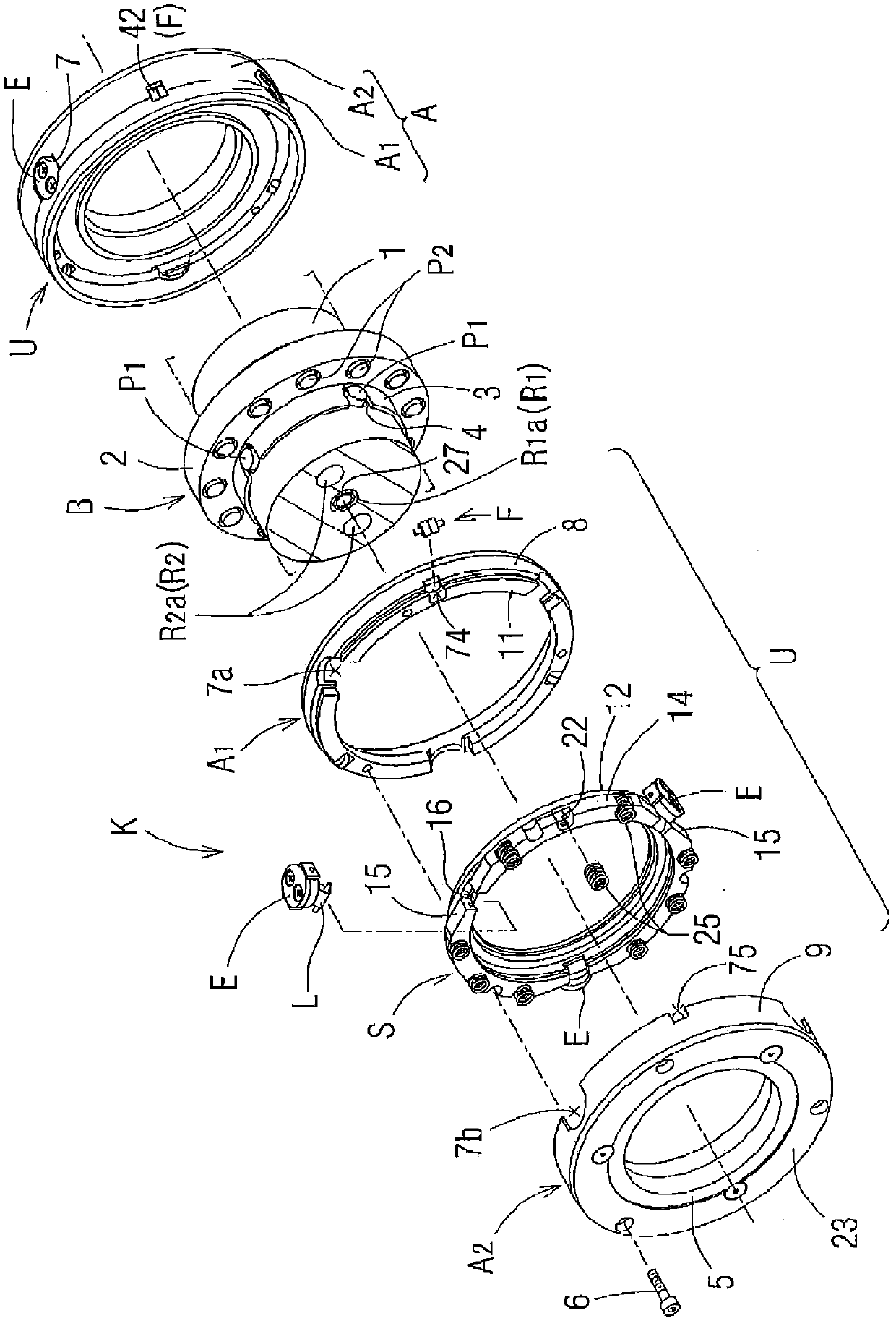 The shelter roll around the axis, the method of a low tension roll around the sheet, and the piston seal structure used in the implementation method