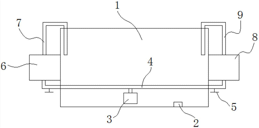 Aquatic product breeding box with temperature control function