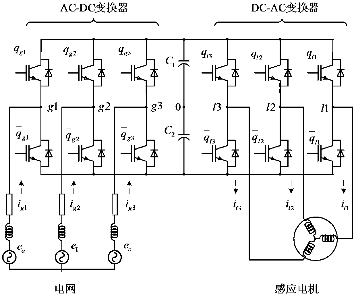 A low-cost model predictive control method for dual-pwm power converters