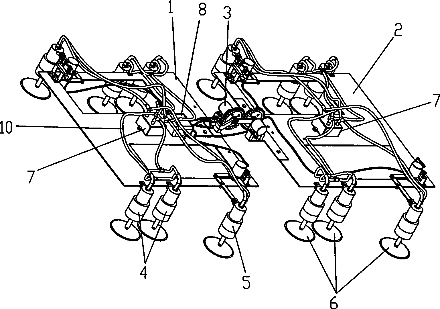 Wall climbing robot