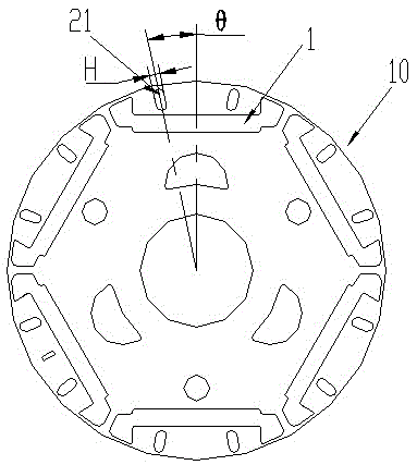 Motor rotor structure, permanent-magnet synchronous motor and variable-frequency compressor