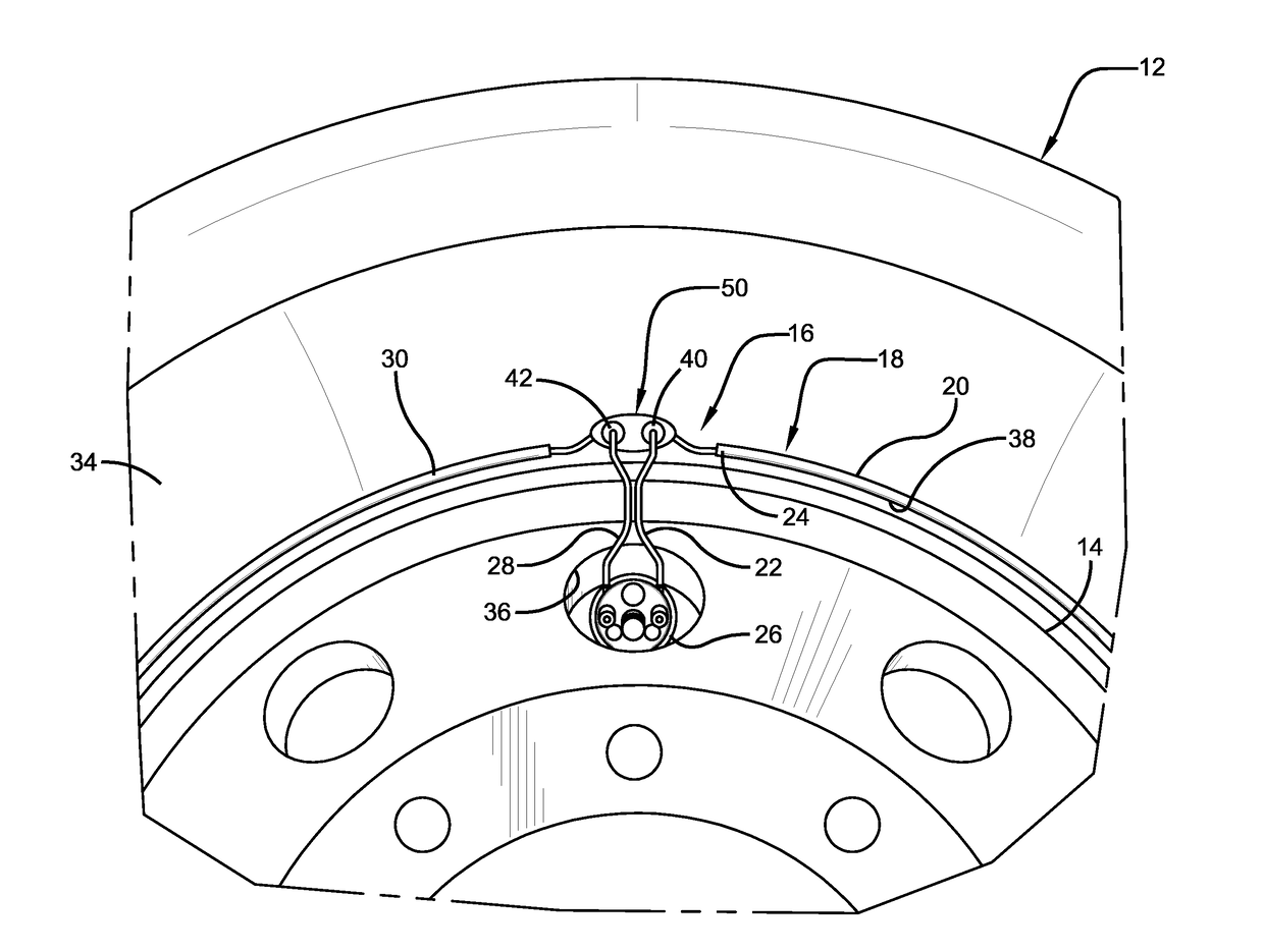 Mounting member for an air maintenance tire