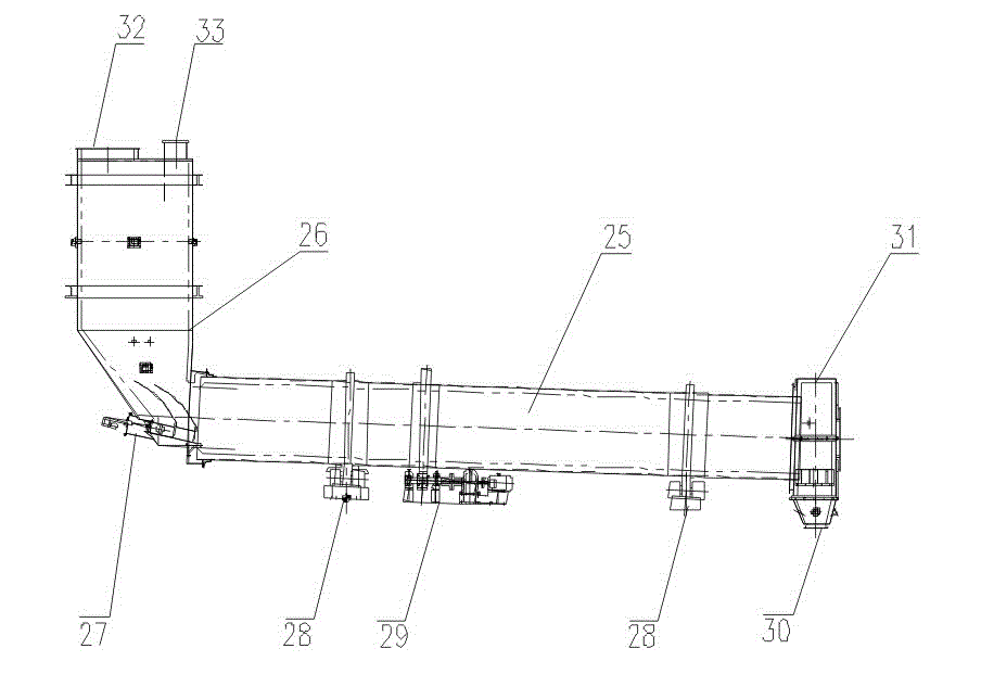 Device technology configuration method for treating house refuses by using rotary cement kiln