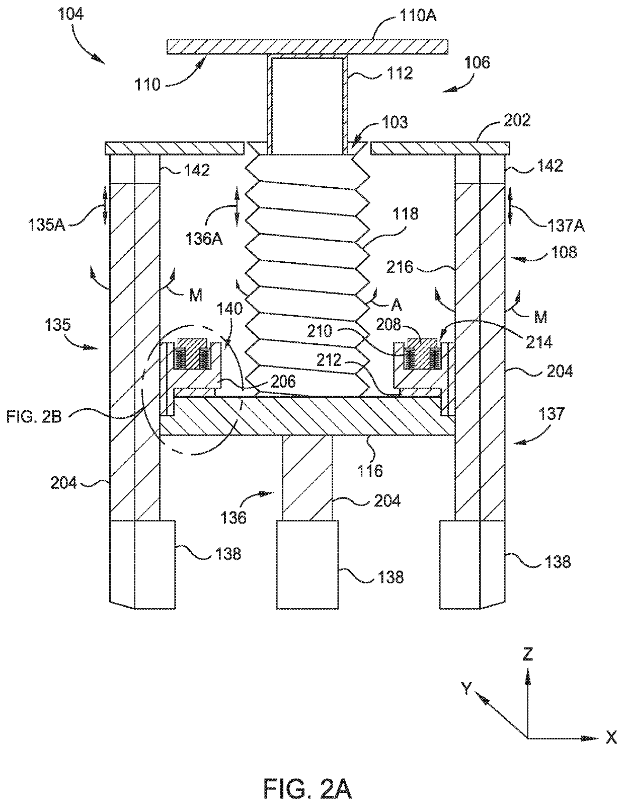 Precision dynamic leveling mechanism with long motion capability