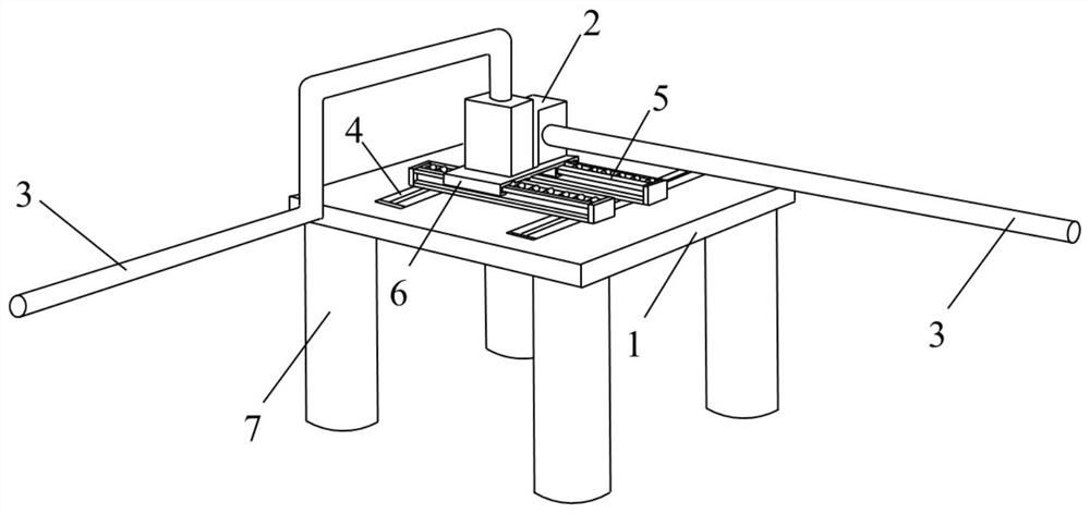 Two-way slidable anti-settling plate foundation structure of submarine manifold system