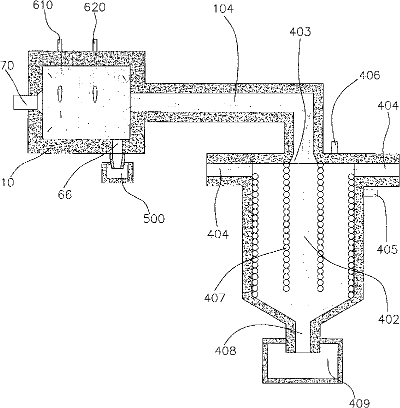 Heat conductive oil furnace using emulsifying coke mortar vortex burning device