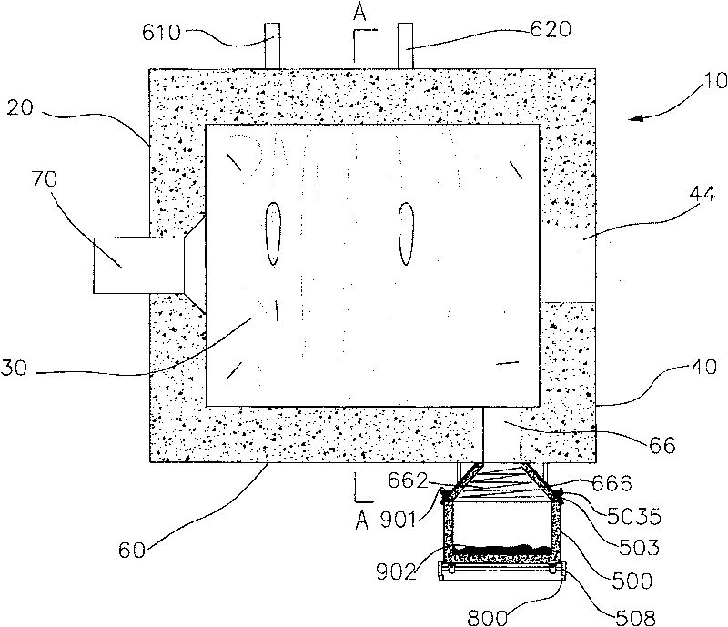 Heat conductive oil furnace using emulsifying coke mortar vortex burning device