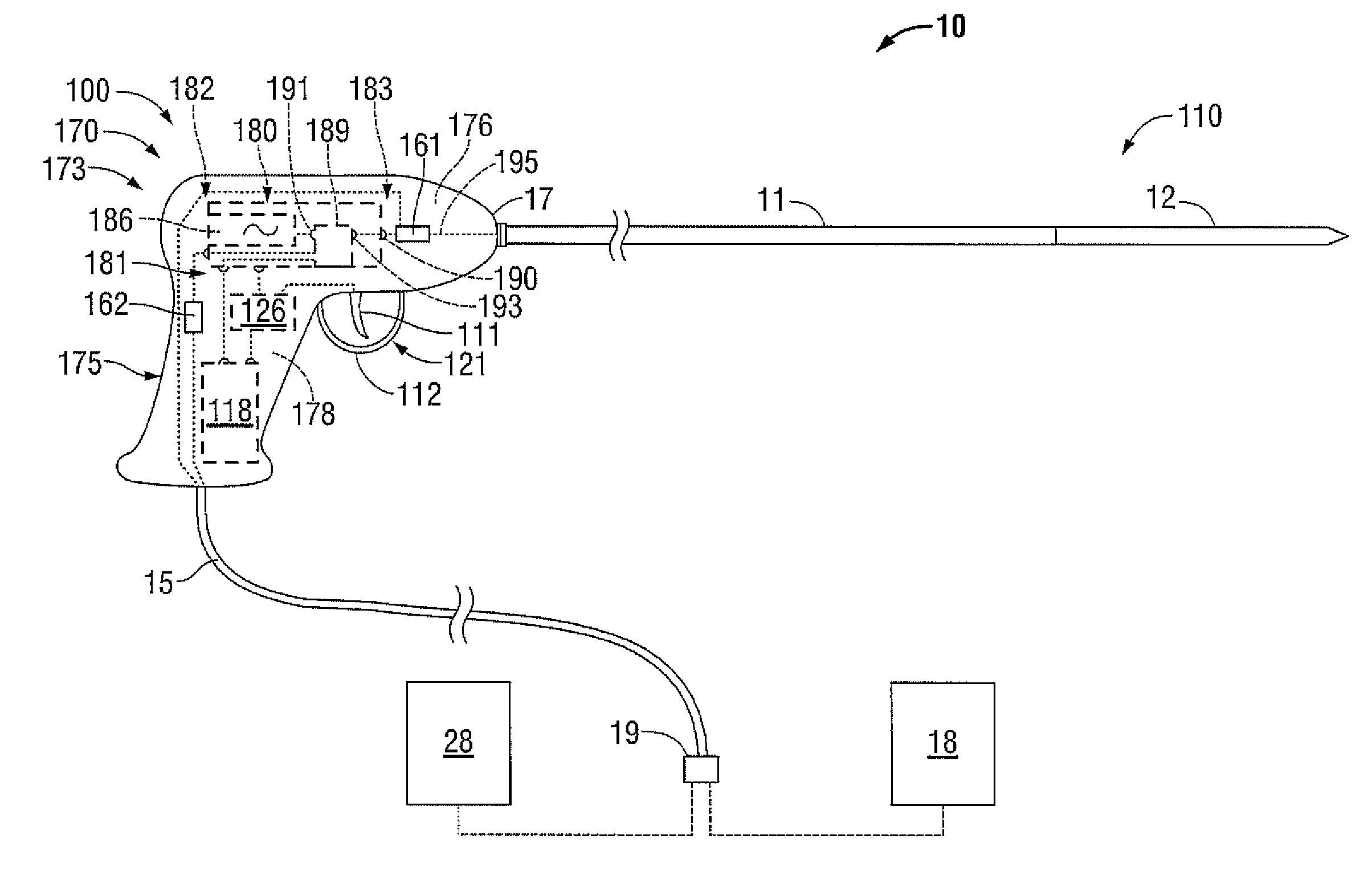 Handheld Medical Devices Including Microwave Amplifier Unit At Device Handle