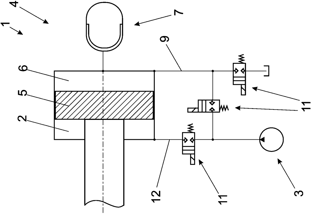 Piston-cylinder unit used for forming machine and forming machine