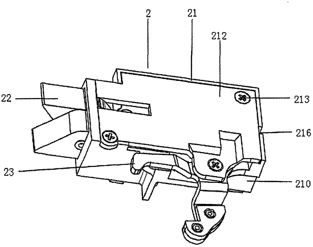 Latch bolt self-locking module structure of full-automatic lock body