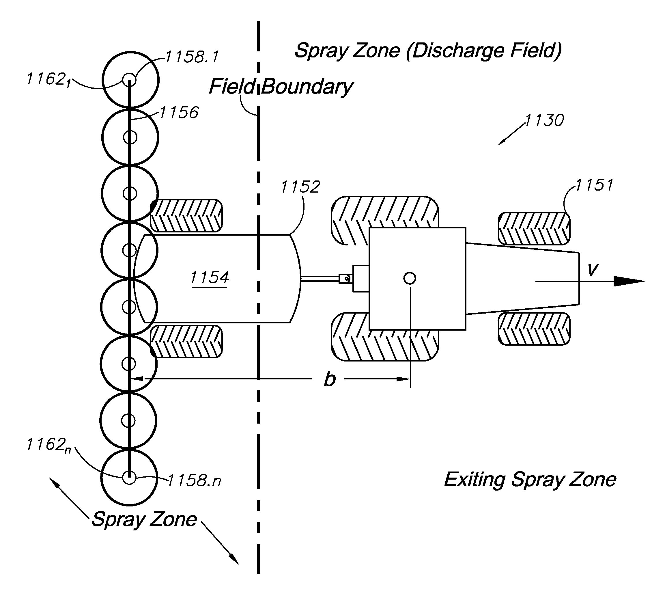 GNSS based control for dispensing material from vehicle