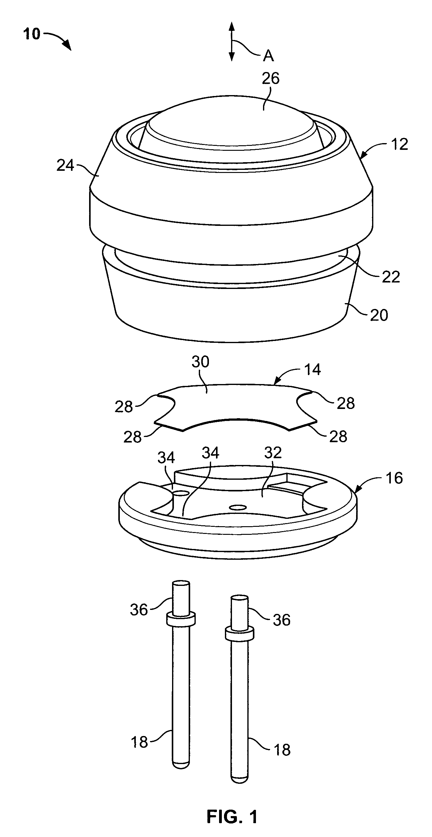 Push button switch assembly