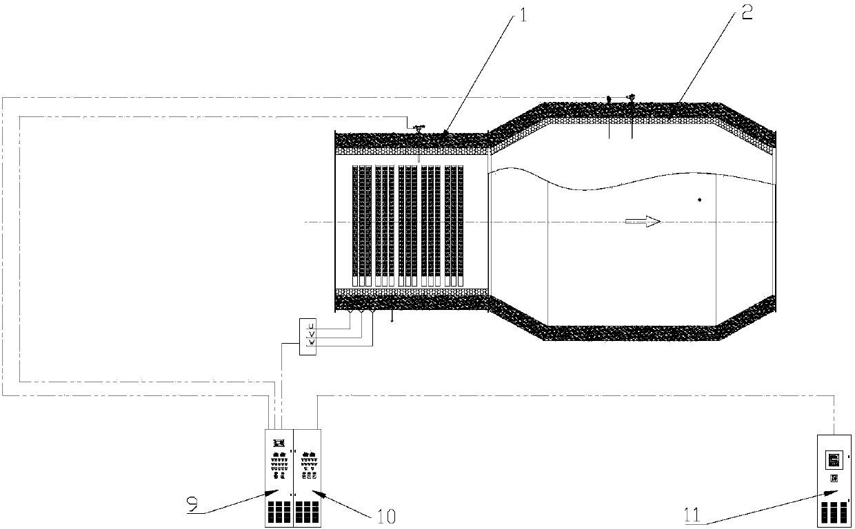 High voltage electric heat preservation furnace