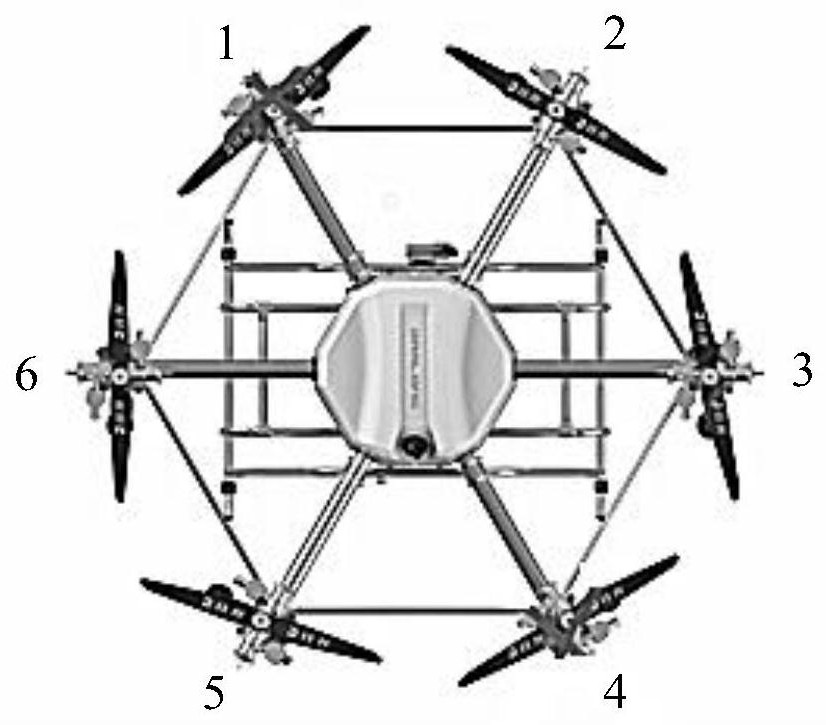 Propeller breaking protection method and device based on six-rotor aircraft