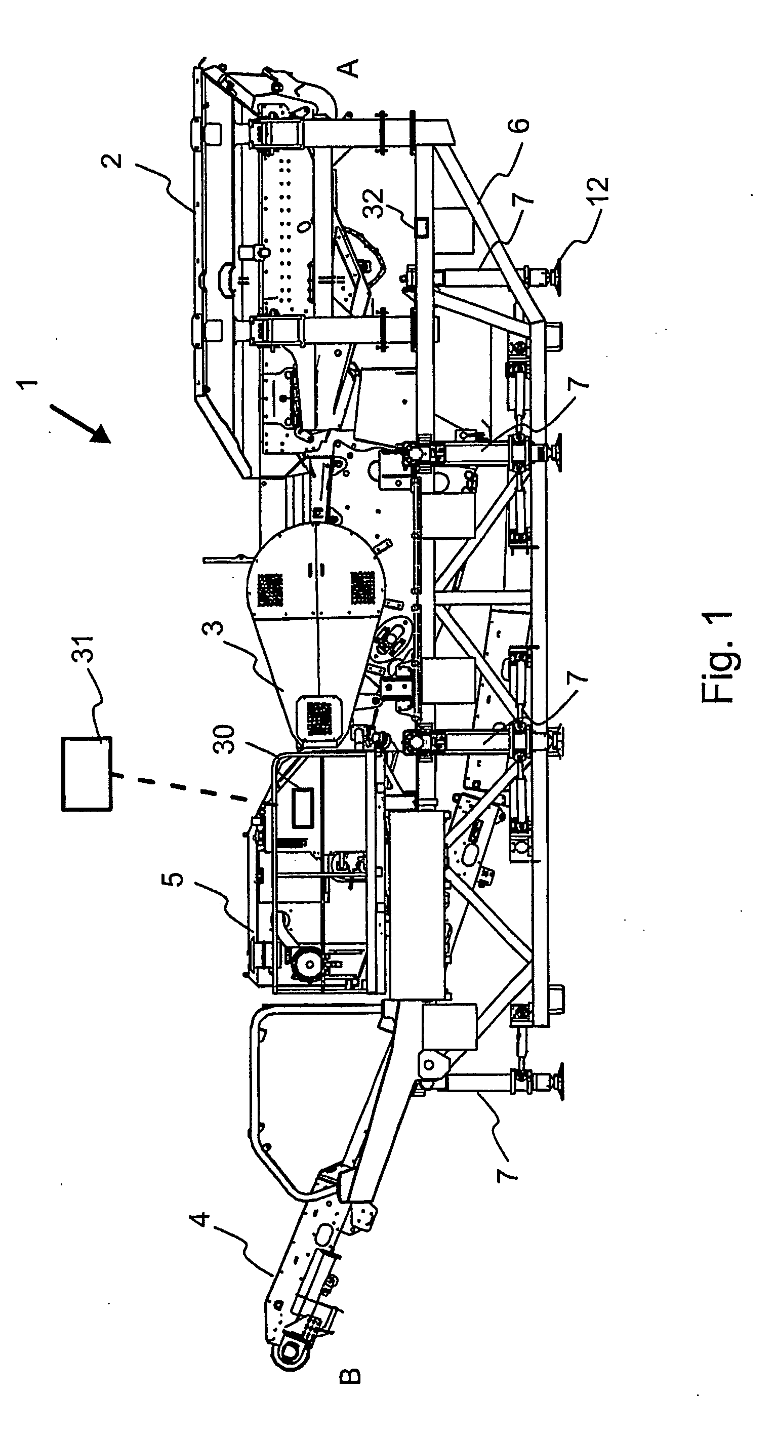 Method for moving a material processing device, a device for processing mineral material, and a frame for a processing device