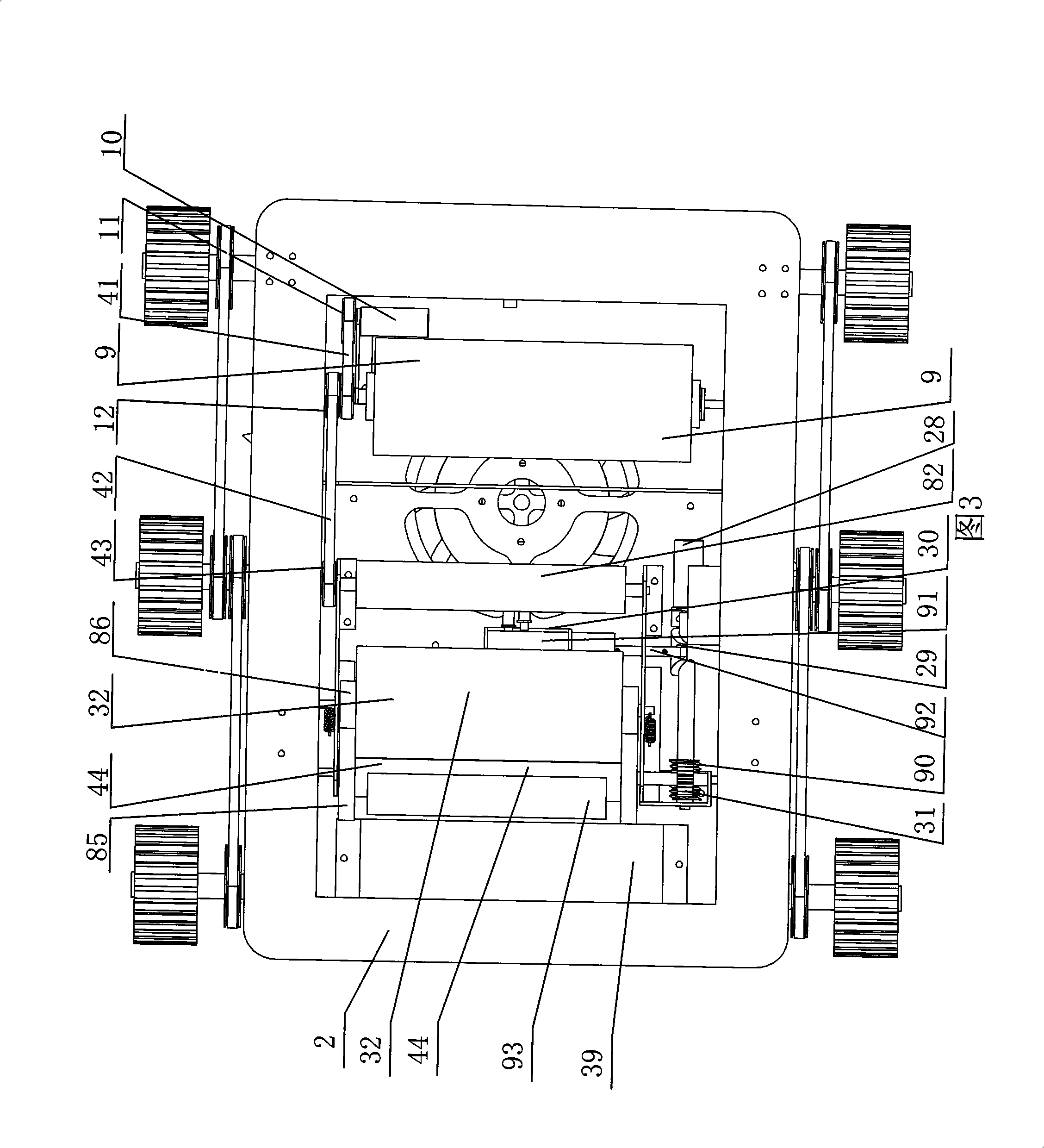 Wall surface cleaning robot based on positive-negative pressure adsorption principle