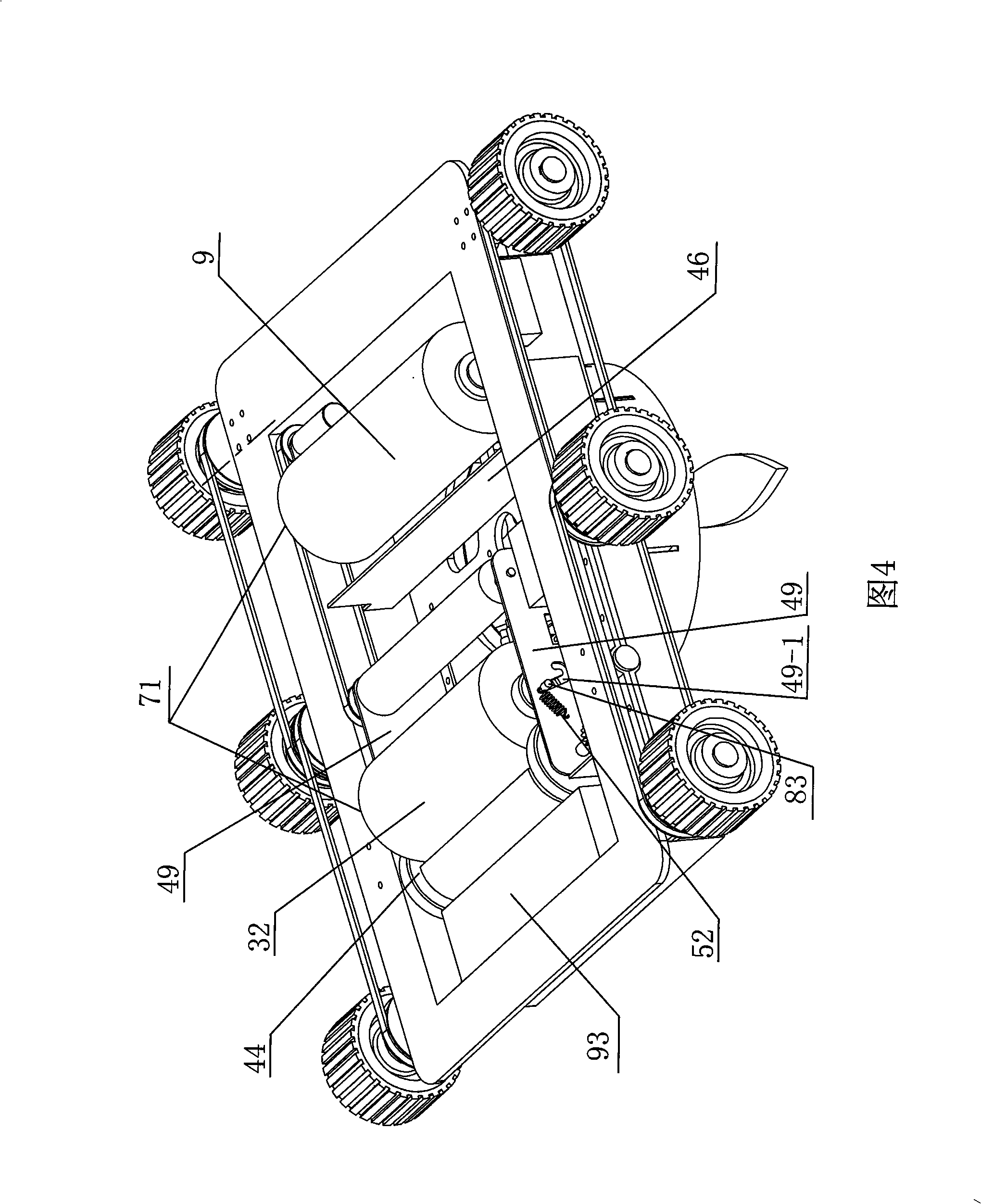 Wall surface cleaning robot based on positive-negative pressure adsorption principle