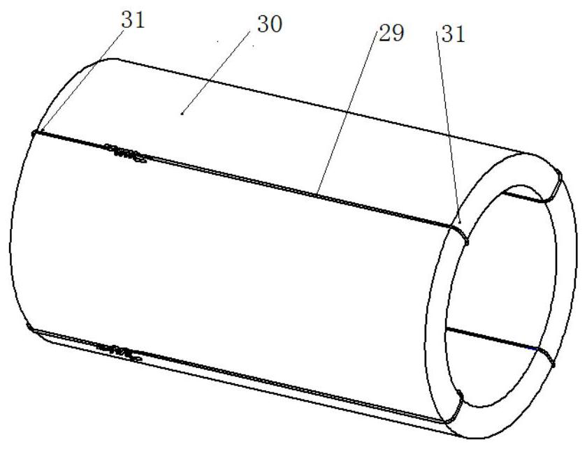 Wire coil bundling angle bead filling anti-scratch device and bundling method