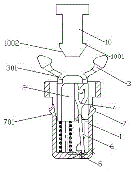 Self-locking door holder