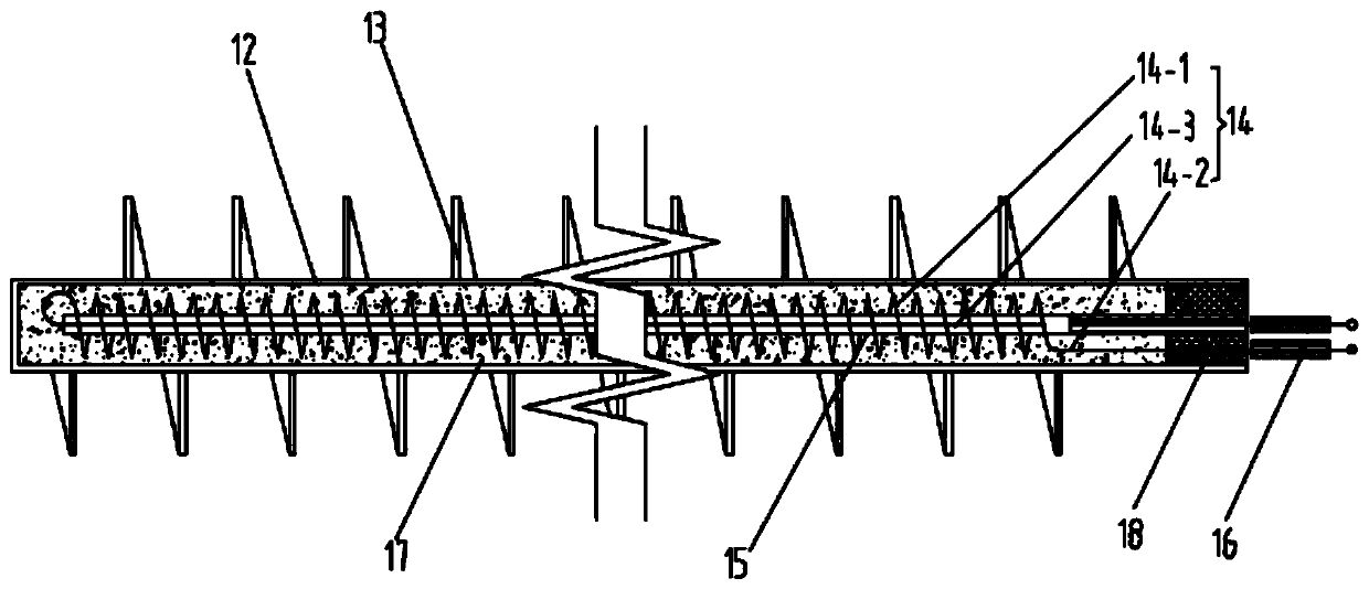 Heat accumulating type electric heater with heat accumulator formed by casting