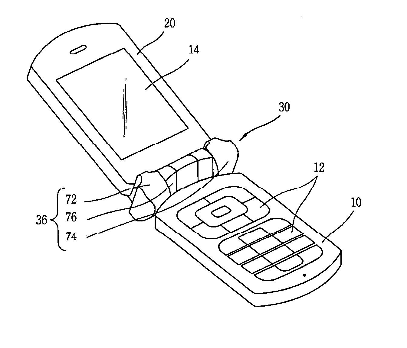 Body rotation type portable terminal