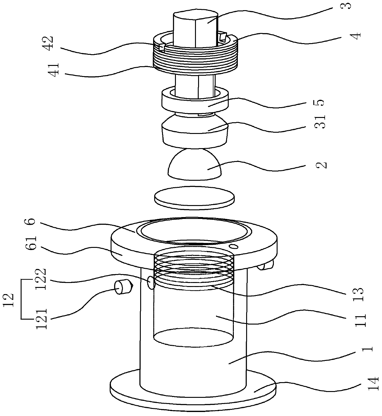 Cable structure barge joint adjustment device