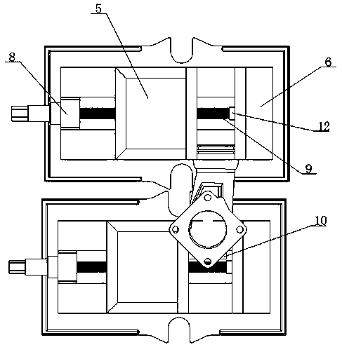 Eccentric parallel shaft special-shaped part clamp