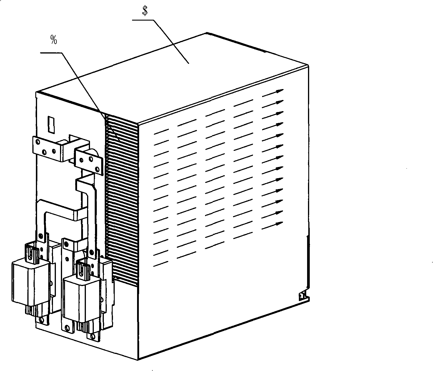 Circulation cold air apparatus for high voltage frequency conversion equipment