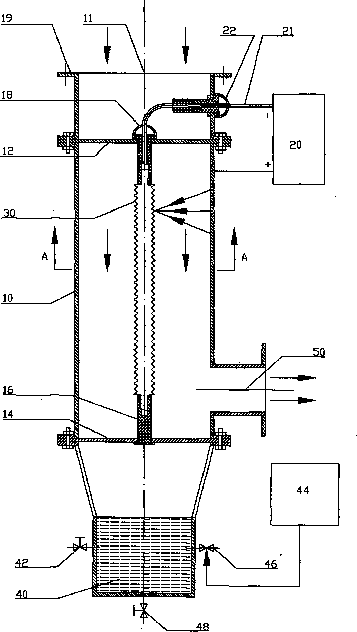 Dust removal device for intake air of automotive vehicle