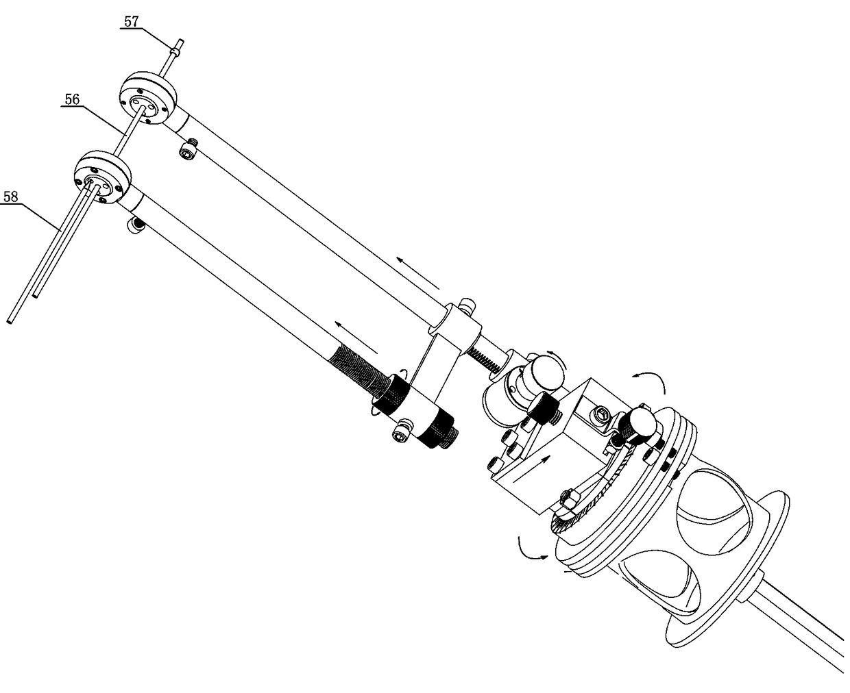 Femoral neck fracture hollow nail screw rotary disc positioning device