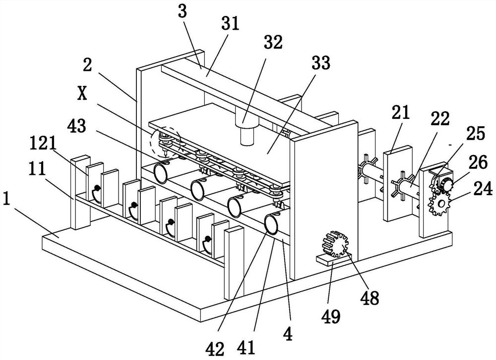 Batch tapping device for corrugated pipe