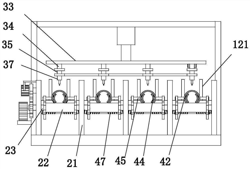 Batch tapping device for corrugated pipe