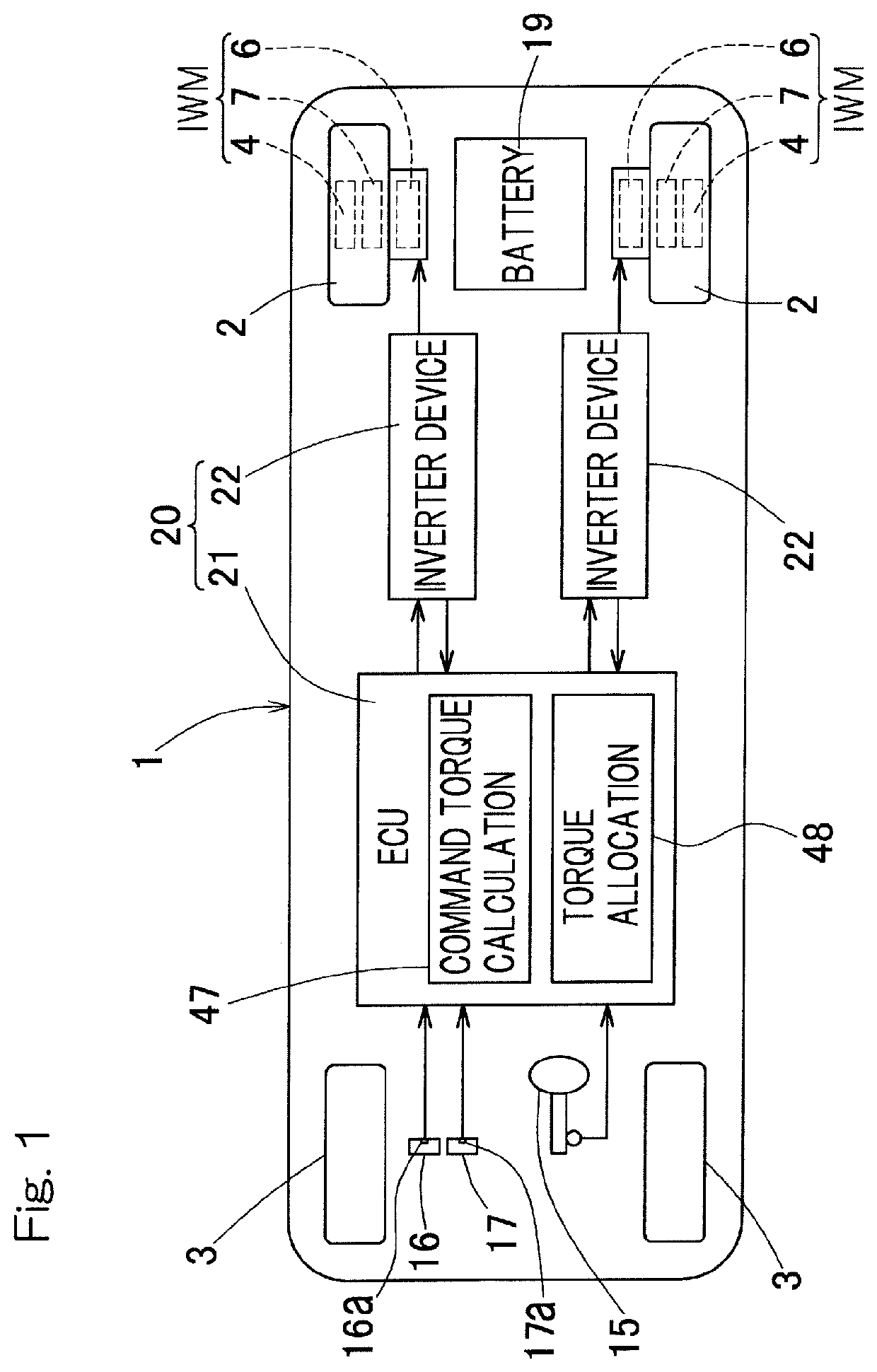 Drive control device for vehicle with independently driven wheels