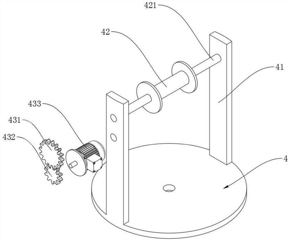 Planetary stirring device realizing convenient material pouring for building construction