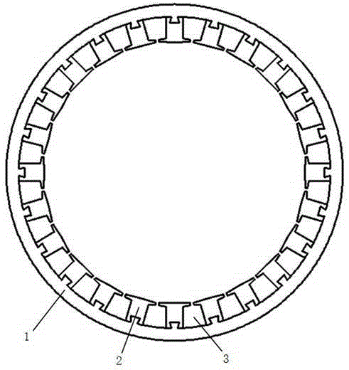 Hybrid vehicle driving motor stator core structure