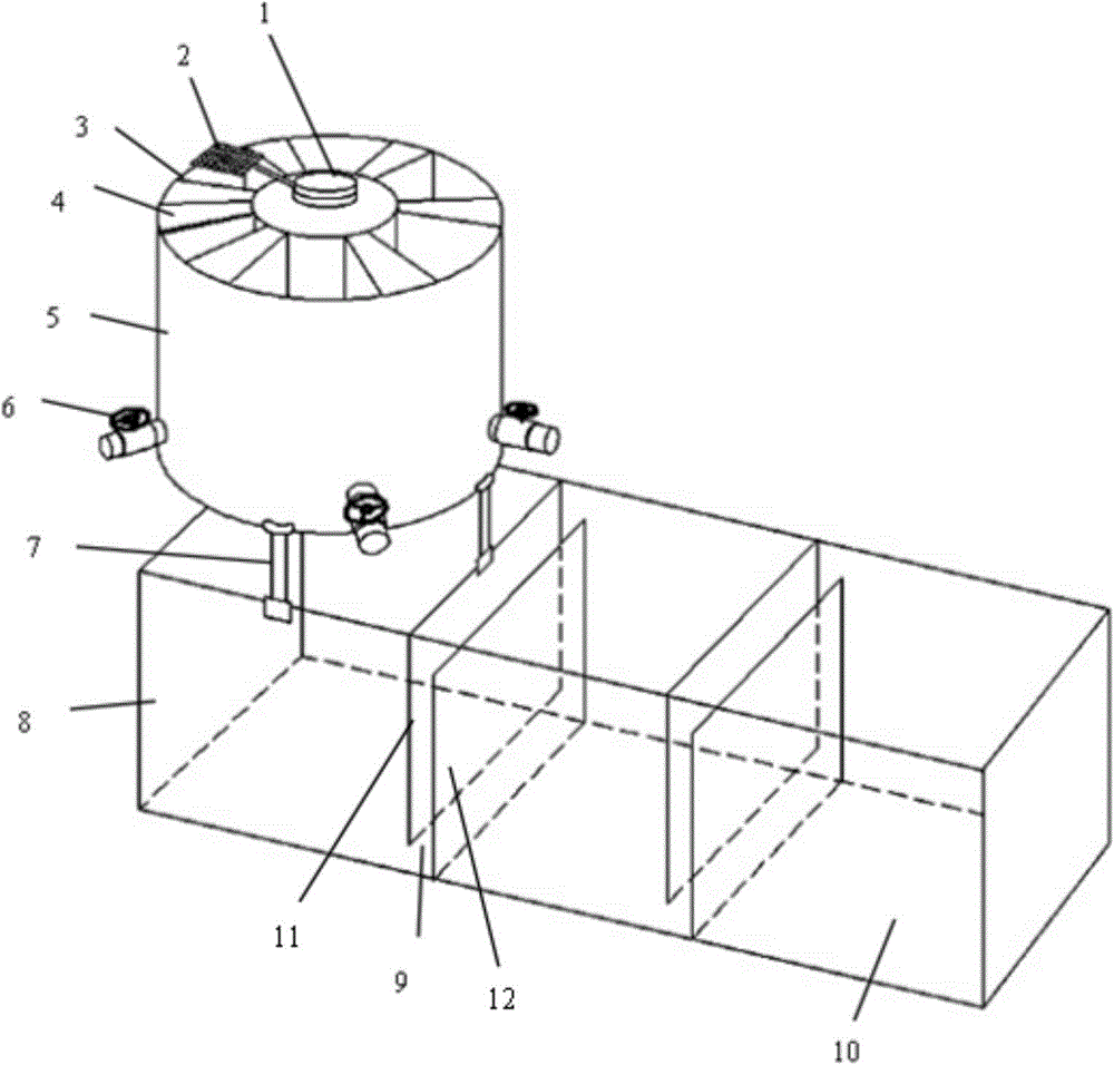 A water body ecological purification device