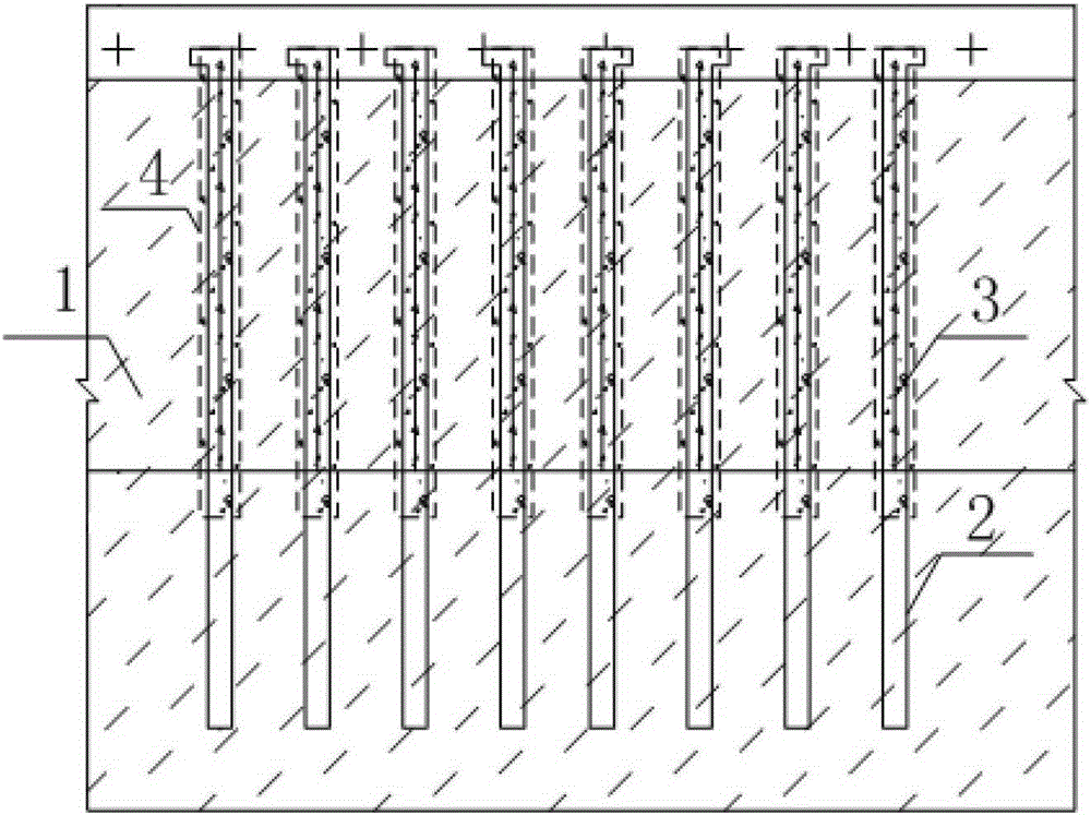 Applicable to the treatment method of deep, thick and weak soil foundation of storage building floor