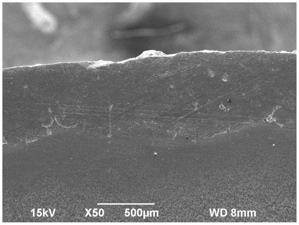 Method for improving binding force of Ti-Al coating on surface of TA15 titanium alloy and prepared coating