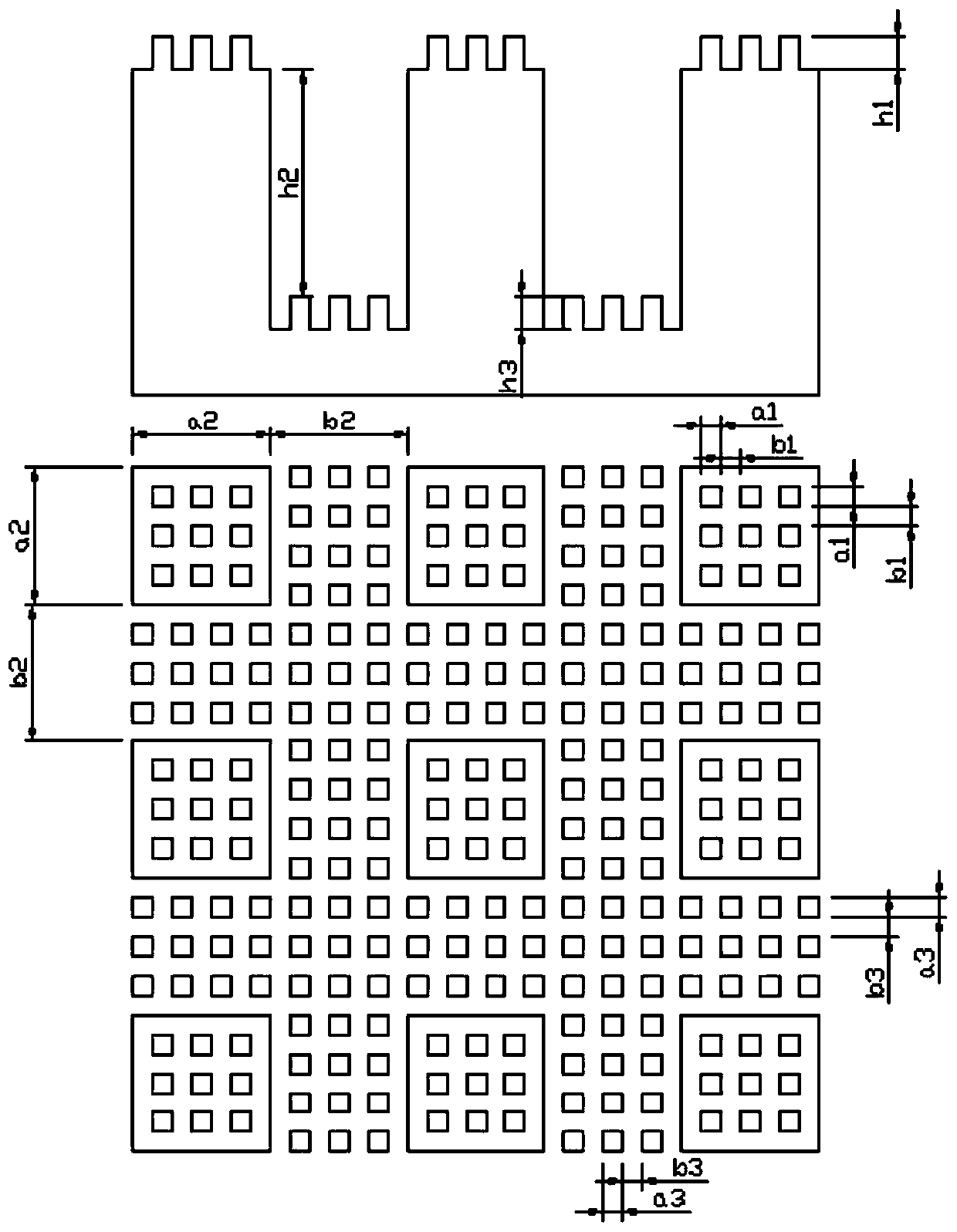 A Method for Obtaining Droplet Contact Angle on Regular Second-Order Structured Surface