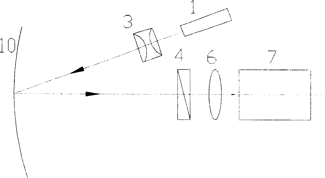 Laser speckle detector head and application thereof